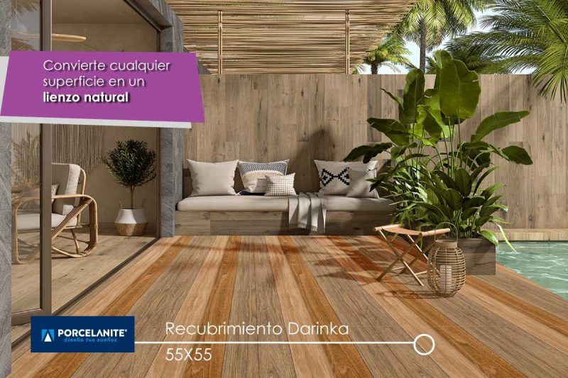 Piso con apariencia de madera Darinka de Porcelanite
