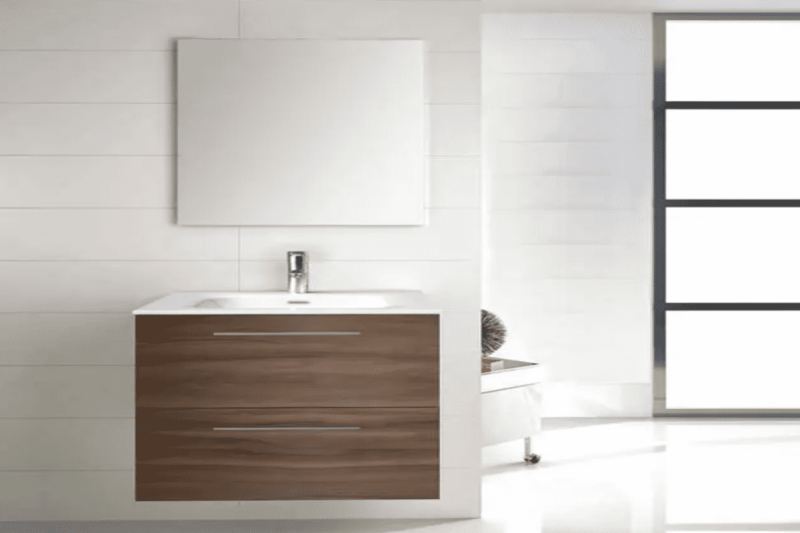 Mueble Easy con Lavamanos Orbis Color Nogal_Grupo Azulejero