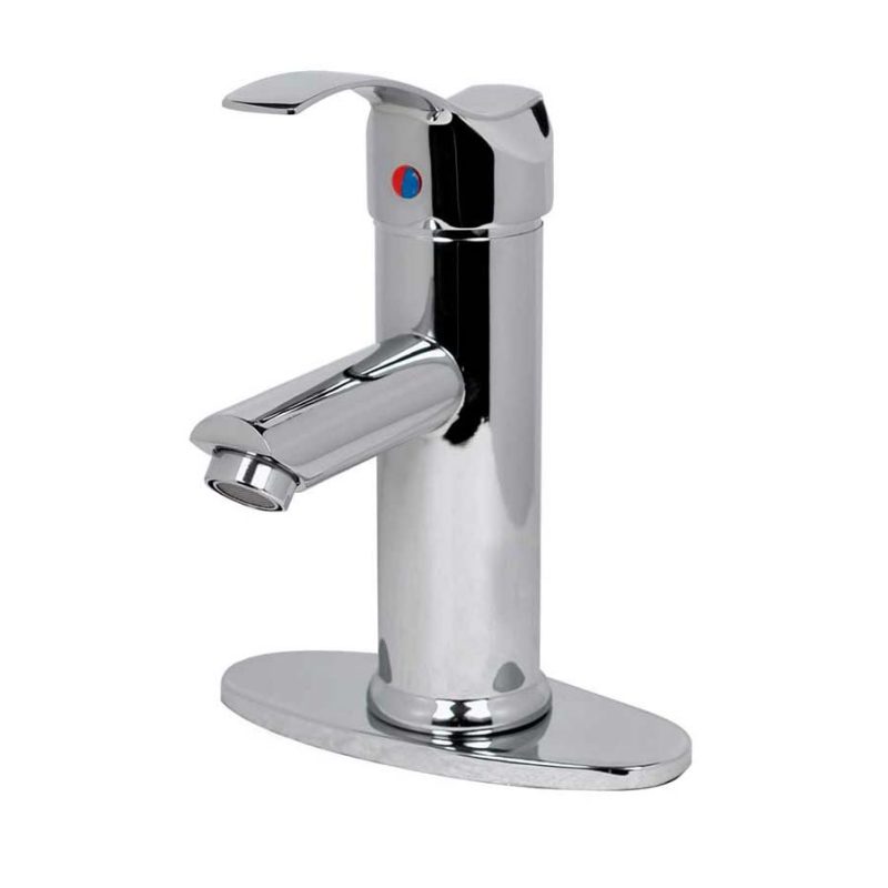 Mezcladora Monomando Para Lavabo Tubular de 4 pulgadas Cromado 23MTC
