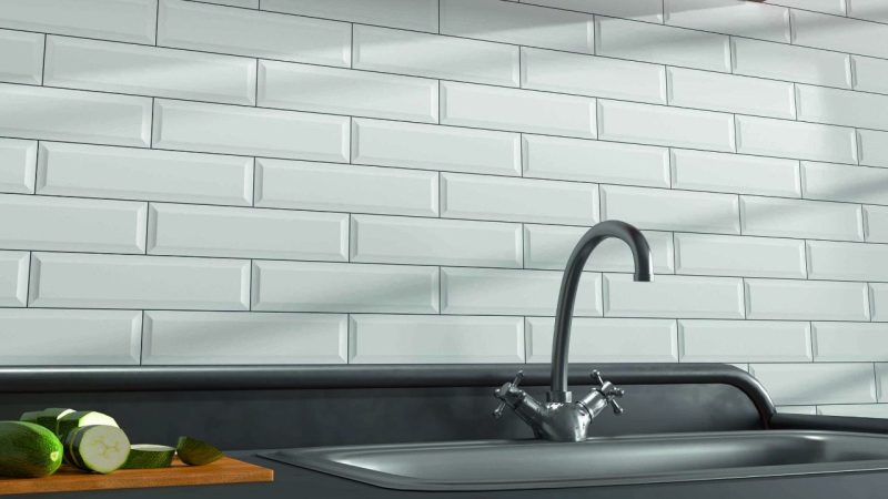 Azulejo Dune Manhatan Blanco 7.5x30 cm