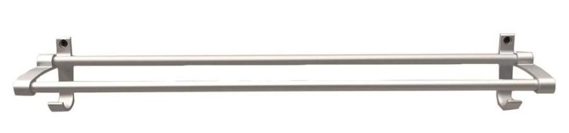 Toallero de Aluminio Doble Barra AL102A