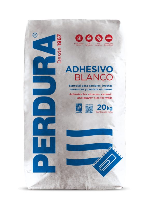 Adhesivo Perdura Blanco 20 Kg