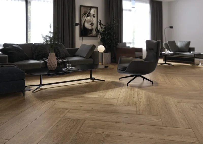 30×120 cm Piso Mobile Walnut Mate