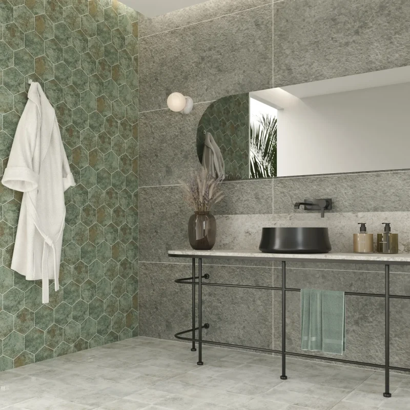 Azulejo Dune Hexa Velha Oxid 14x16 cm