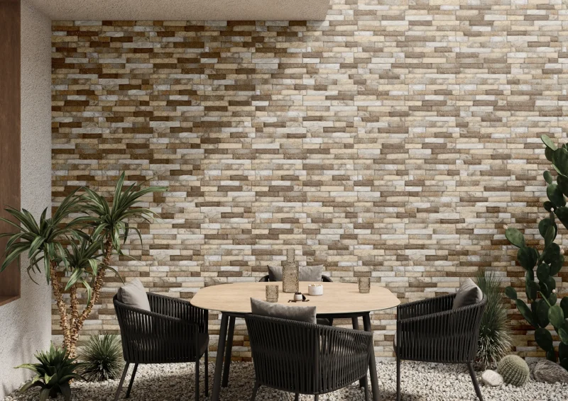 30x45 Muro Dent Gianna Stone Café