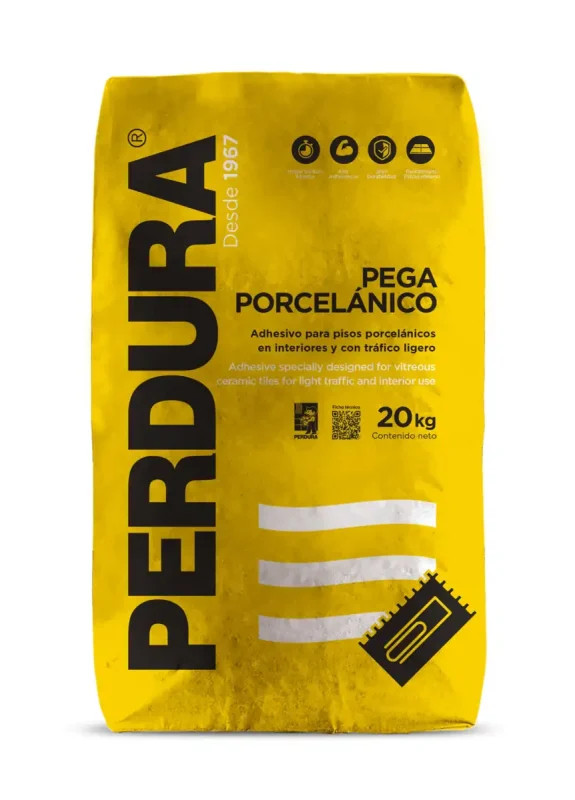 Adhesivo Pega Porcelánico Perdura 20 kg