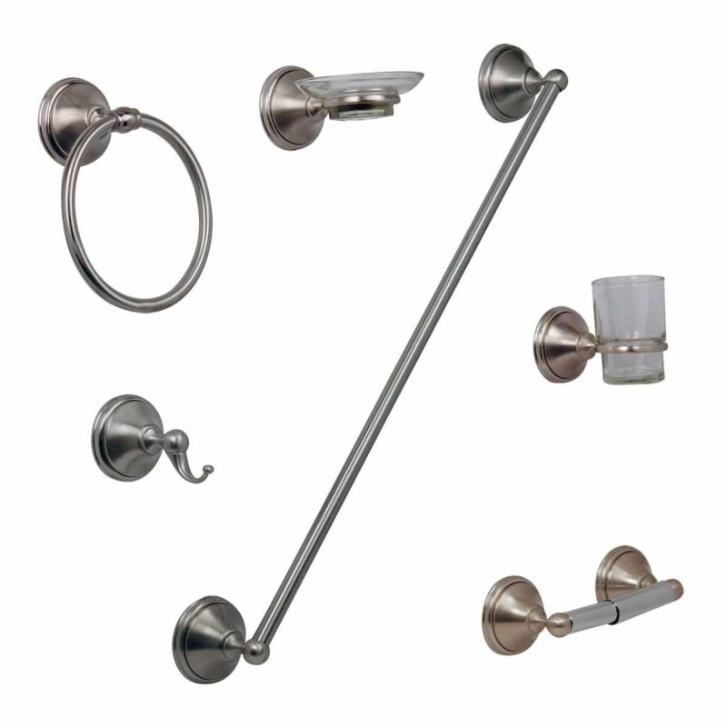 Juego de Accesorios Para Baño Satinado Capri JE32S