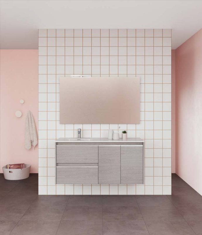 Mueble Style con Puertas Color Nuuk (Incluye Espejo)
