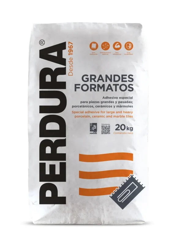 Adhesivo Perdura Grandes Formatos Porcelánico 20 kg
