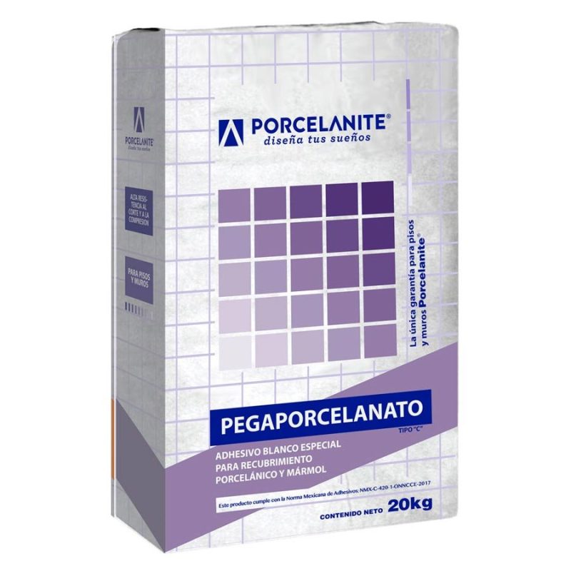 Porcelanite Pegaporcelanato Blanco 20 Kg